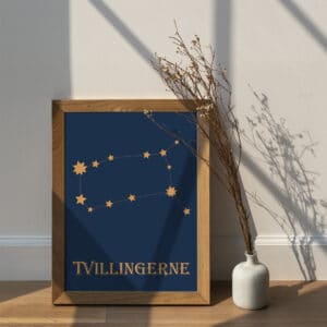 HistoryStars Tvillingerne Stjernetegnsplakat